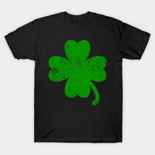 Vintage Style Distress Lucky Irish Green Shamrock Pride tee T-Shirt